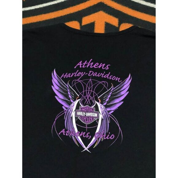 Harley-Davidson Casual Shirt Large Women, Stretchy - Picture 4 of 6